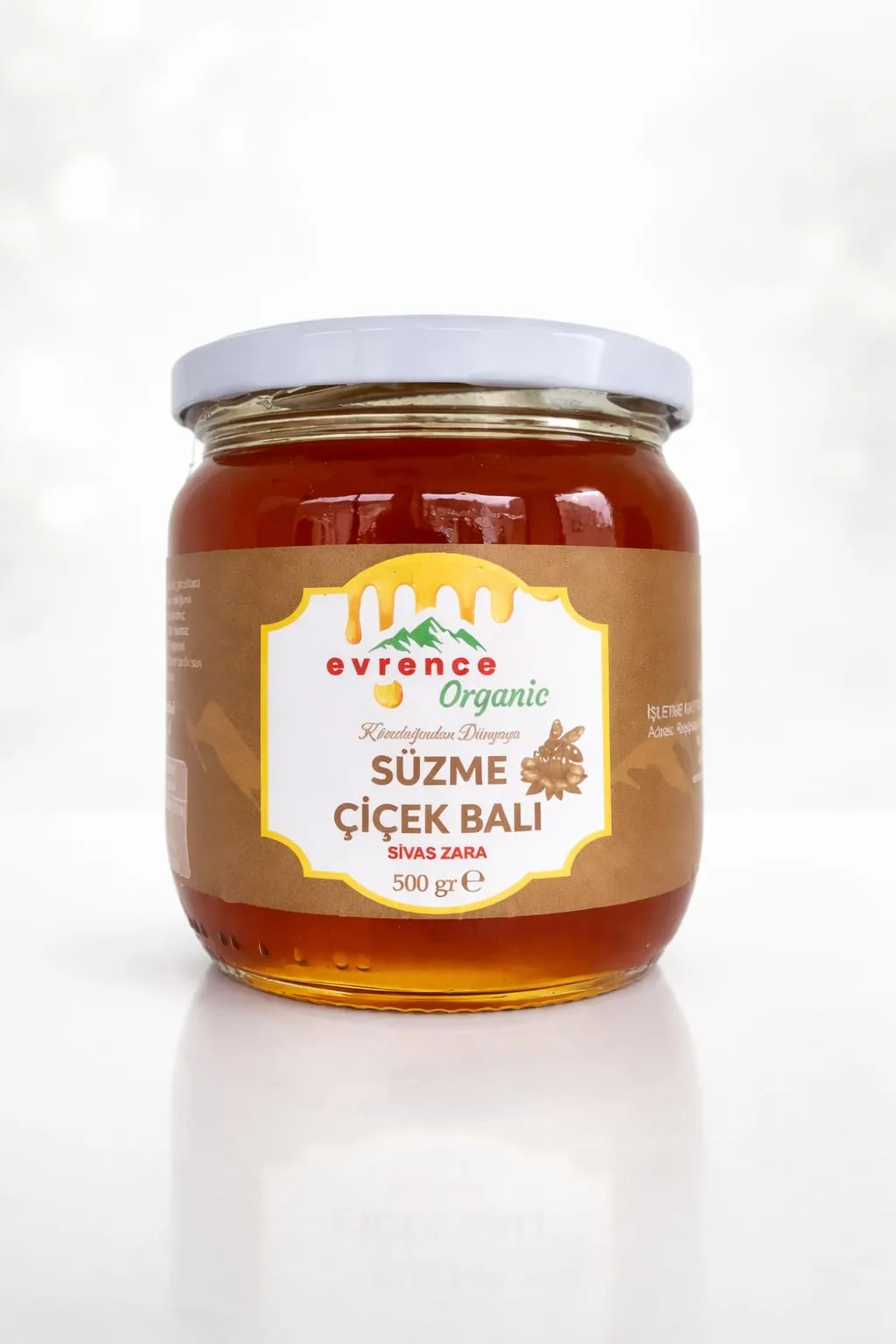 Süzme Çiçek Balı 500 gr — Sivas Zara Kösedağ doğal ürünü